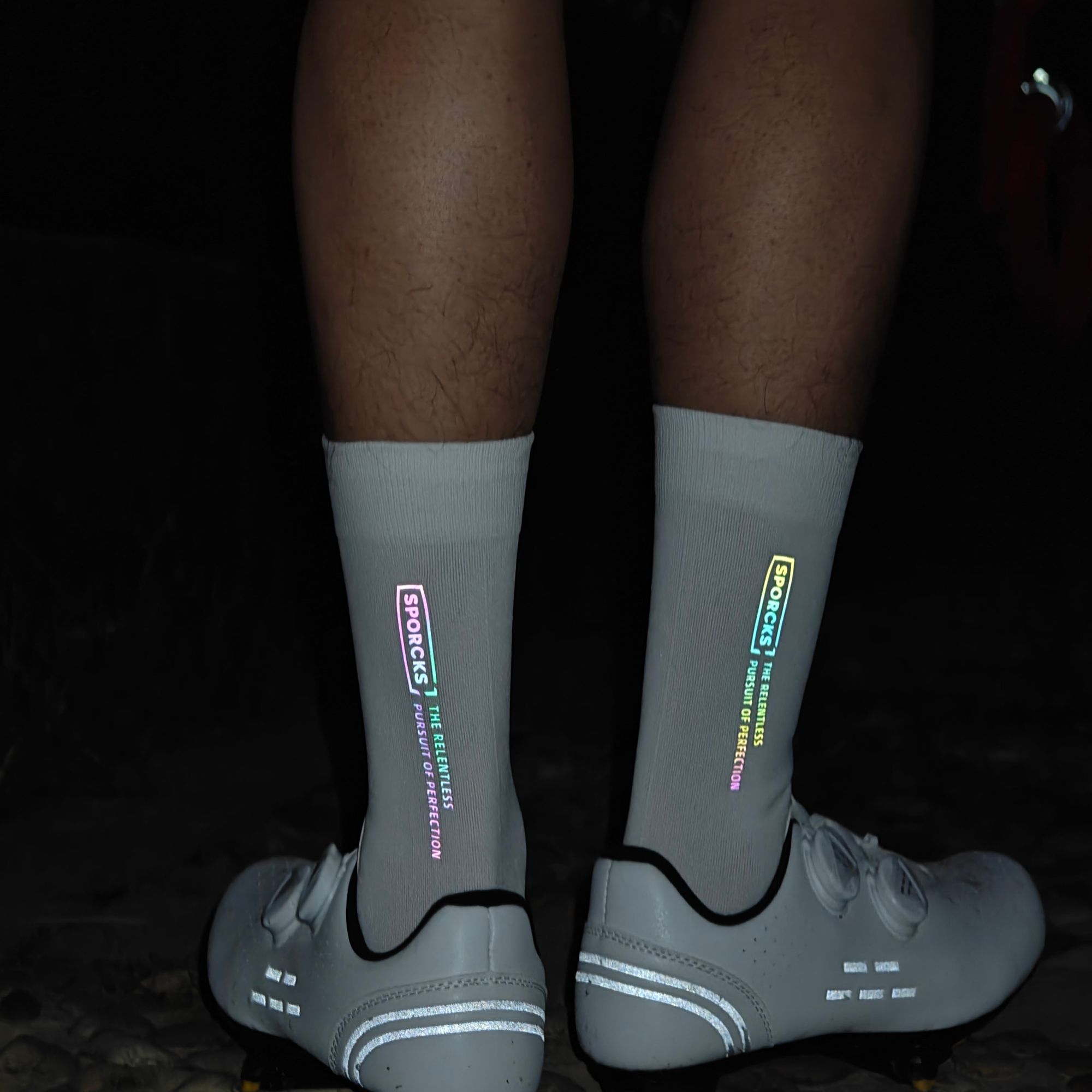 Mountain Biking Socks - Sporcks Bunte, hochreflektierende Radsocken, Fahrradsocken für