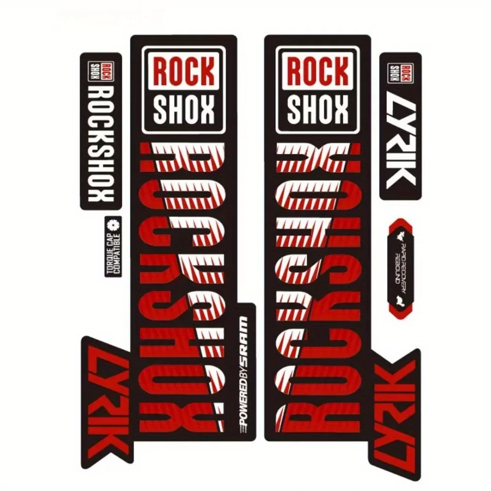 Mountain Biking Sport - 2018 ROCK SHOX LYRIK Mountainbike-Vordergabel-Aufkleber 6-teiliges