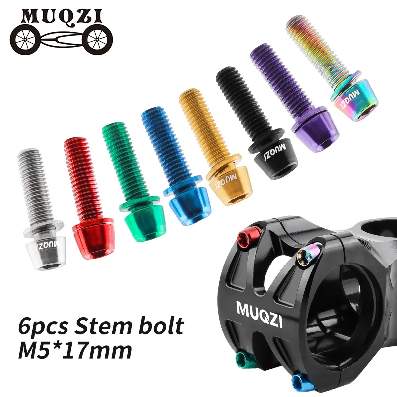 Handlebar Riser Stem - Muqzi 6 stücke Vorbau schrauben m5x17mm