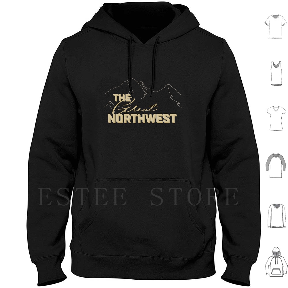 Mountain Biking Oregon - The Great Northwest Hoodies Langarmshirt Washington