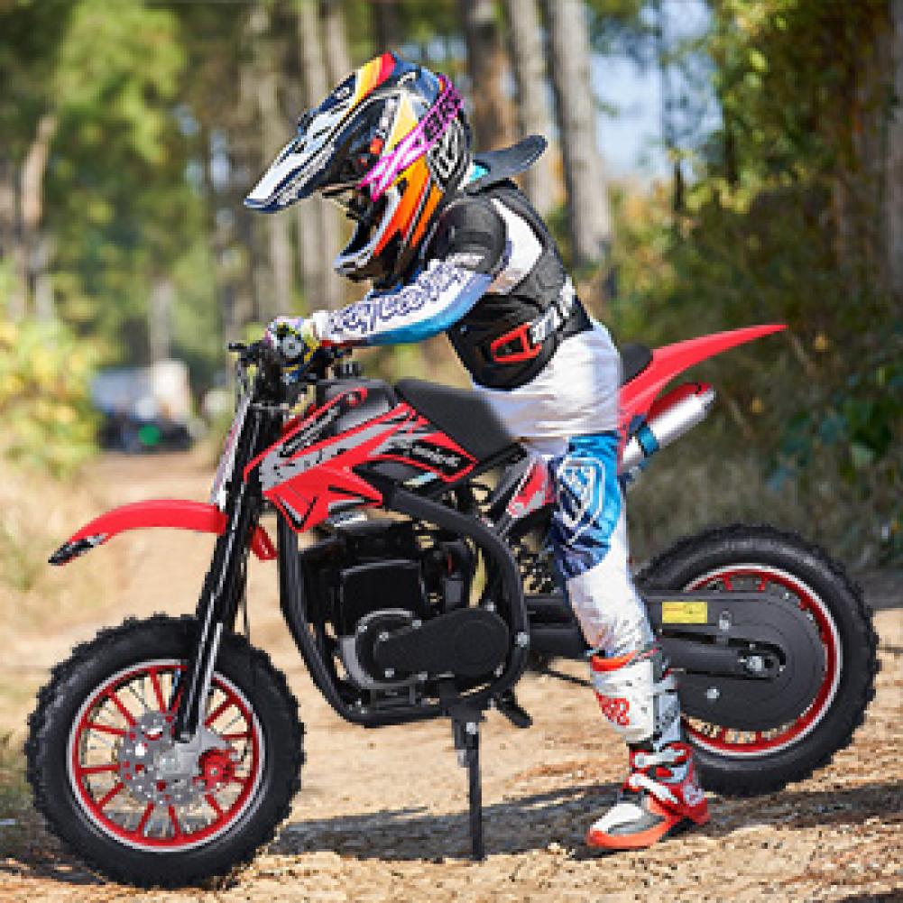 Mountain Biking Kids - 49cc 4-Takt Kinder-Dirtbike, Benzinbetriebenes Motocross, Geländetaugliches