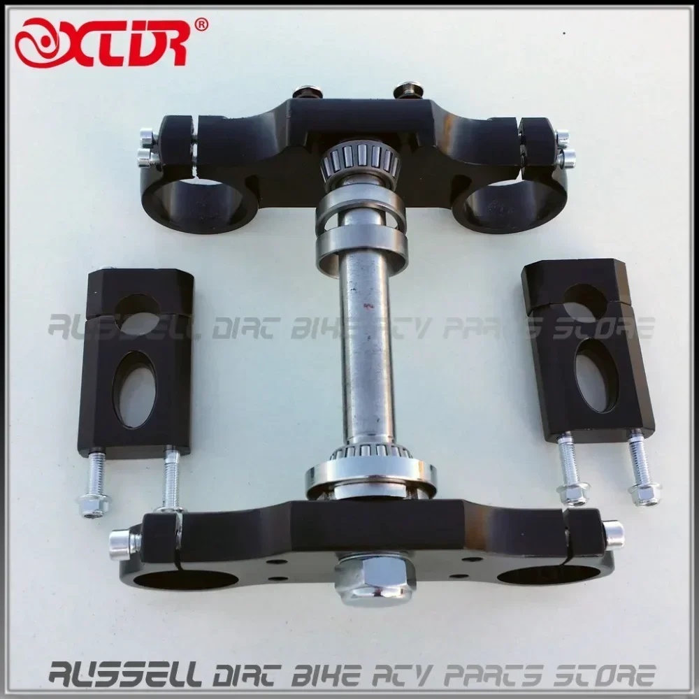 Handlebar Riser Stem - Motorrad Aluminium 22mm Lenker-Dreifachklemme Lenkererhöhung 45mm