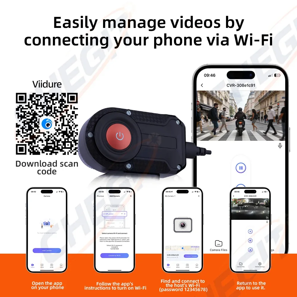 Motorrad-DVR 2K HD WiFi mit wa – Mountain Biking Videos Bewertung und Preis