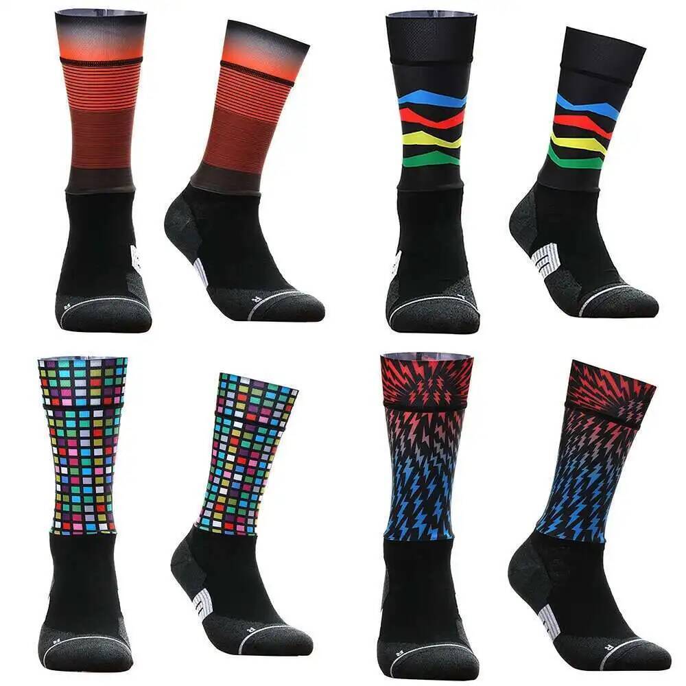 Lebendige geometrische Radsock – Mountain Biking Socks Bewertung und Preis