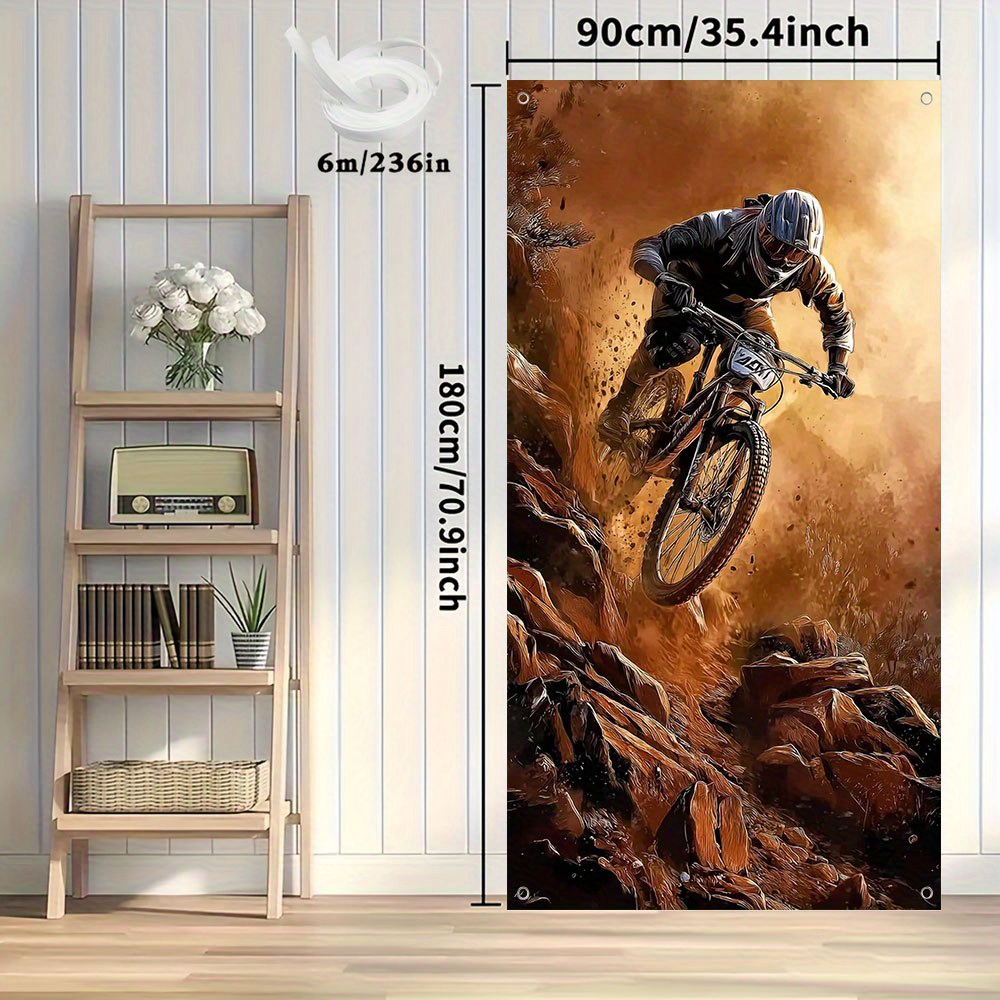 2D-Planarvorhänge, 2D-Türdekor – Mountain Biking Events Bewertung und Preis